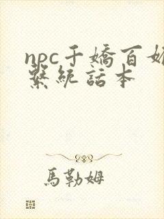npc千娇百媚系统话本