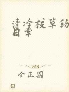 清冷校草的抹布日常