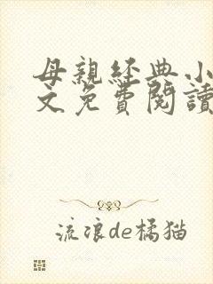 母亲经典小说全文免费阅读