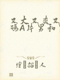 又大又爽又黄无码A片男和男