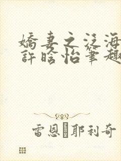 娇妻之泛海之舟许晗怡笔趣阁
