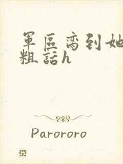 军区脔到她哭h粗话h