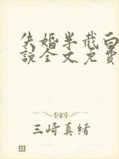 失婚半截白菜小说全文免费阅读