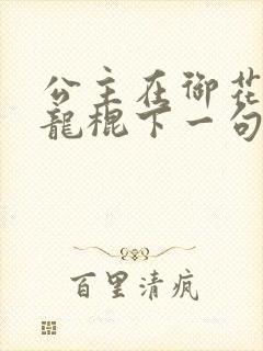 公主在御花园吃龙棍下一句