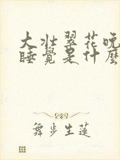 大壮翠花晚上不睡觉是什么电视剧