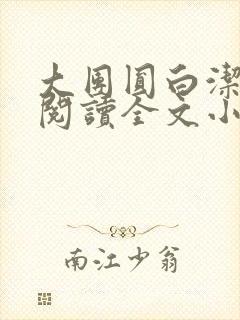 大团圆白洁免费阅读全文小说