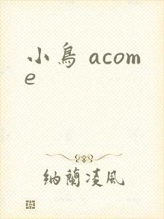 小鸟 acome