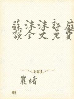 苏沫沫许庭川小说全文免费阅读