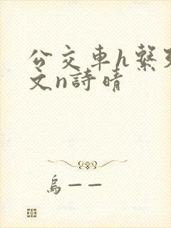 公交车h系列辣文n诗晴