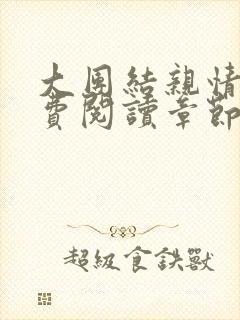 大团结亲情会免费阅读章节