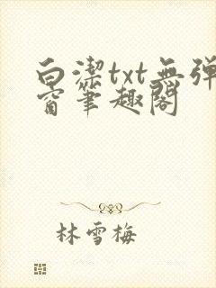 白洁txt无弹窗笔趣阁