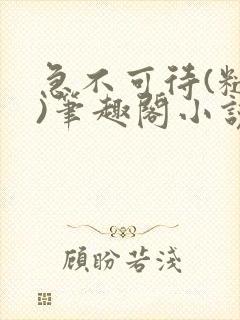 急不可待(糙汉)笔趣阁小说内容