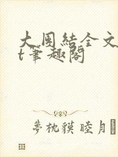 大团结全文txt笔趣阁