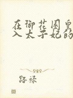 在御花园皇上进入太子妃的小说