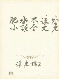 肥水不流外人田小说全文免费阅读1