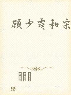 顾少霆和宋斯曼