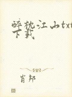 醉枕江山txt下载