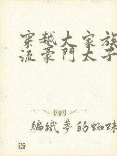 穿越大家族之风流豪门太子爷