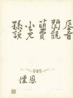 孙小萌闫辰的小说免费观看