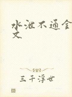 水泄不通金银原文