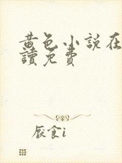 黄色小说在线阅读免费