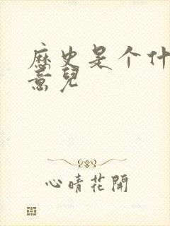 历史是个什么玩意儿