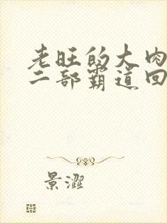 老旺的大肉蟒第二部霸道回归小说