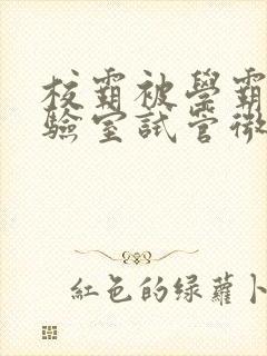 校霸被学霸压实验室试管微博