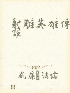 射雕英雄传 小说