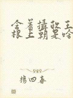 含着摄政王的紫根上朝是啥小说