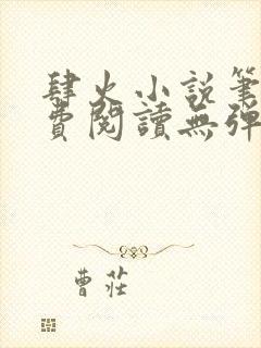 肆火小说笔趣免费阅读无弹窗