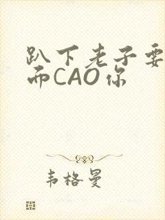 趴下老子要从后面CAO你