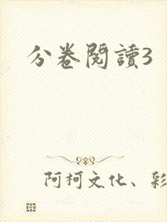 分卷阅读3