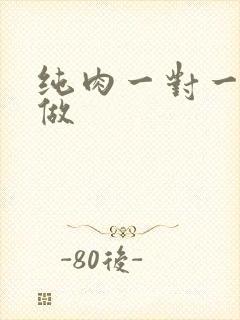 纯肉一对一到处做
