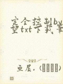 完全控制by天望txt下载笔趣阁