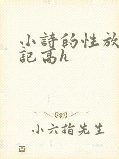 小诗的性放荡日记高h