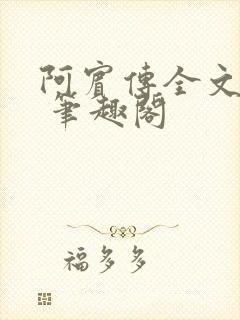 阿宾传全文阅读 笔趣阁