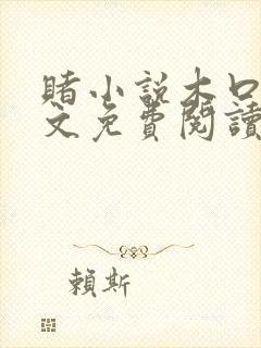 赌小说木口银全文免费阅读笔趣阁