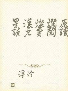 星汉灿烂原著小说免费阅读