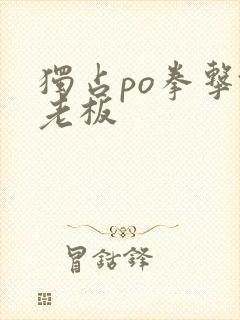 独占po拳击馆老板