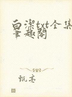 白洁txt全集笔趣阁