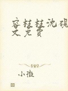 容枝枝沈砚书全文免费