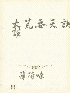 太荒吞天诀 小说