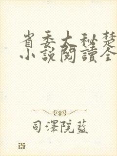 省委大秘楚东恒小说阅读全文