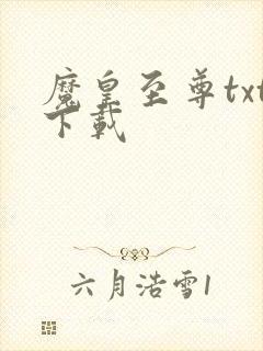魔皇至尊txt下载