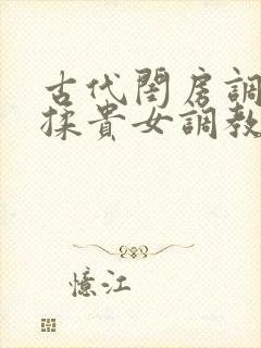 古代闺房调教h揉贵女调教记