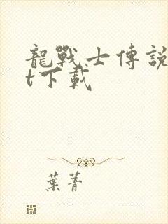 龙战士传说txt下载