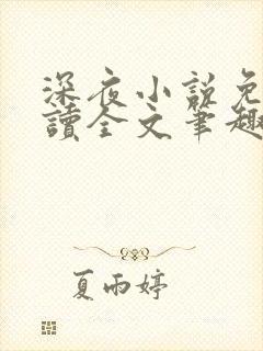 深夜小说免费阅读全文笔趣阁