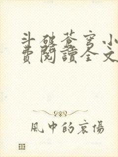 斗破苍穹小说免费阅读全文无弹窗