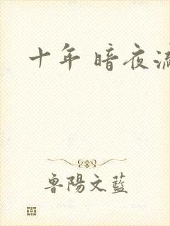 十年 暗夜流光